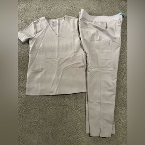 COPY - Figs Scrubs Set top & bottoms Khaki color